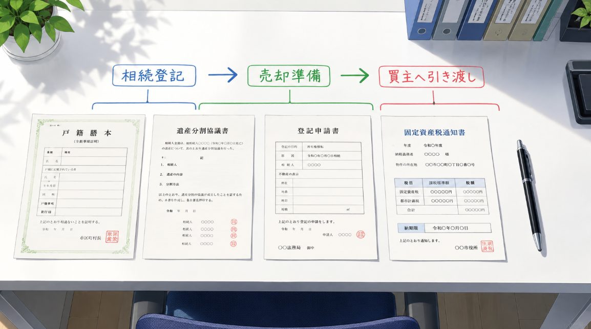 名義変更が終わっておらず売却できない
