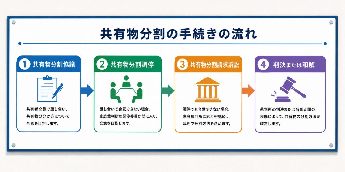 協議から調停・訴訟に進む流れ