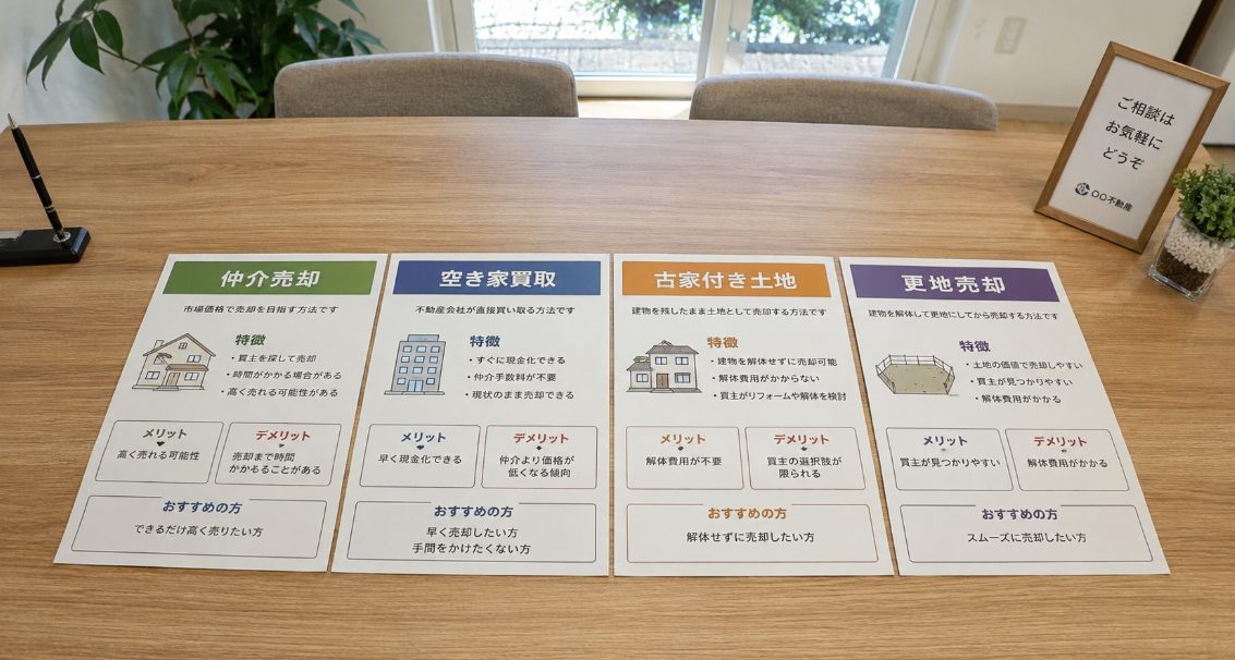 空き家を売る方法と選び方