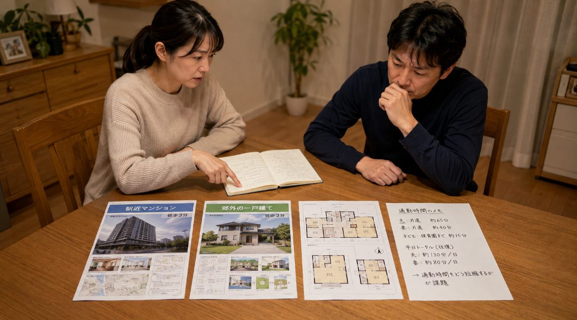 間取りや立地で夫婦の優先順位がズレる