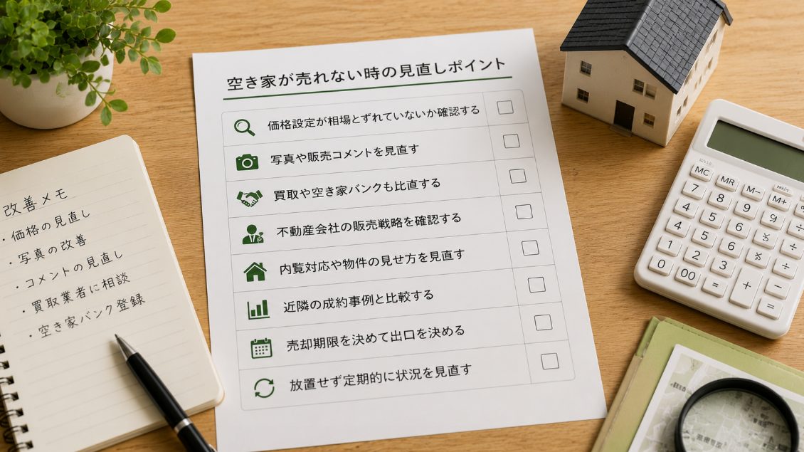 空き家が売れない時の見直しポイント