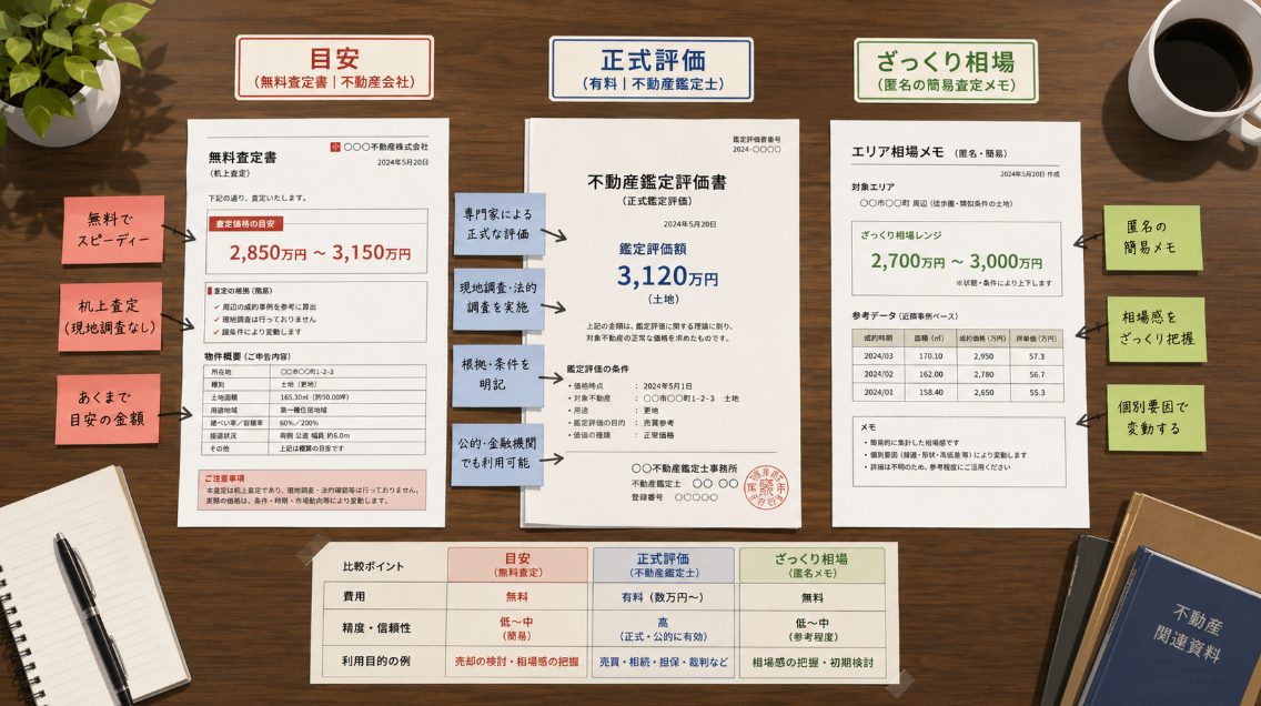 無料査定と有料鑑定の違い