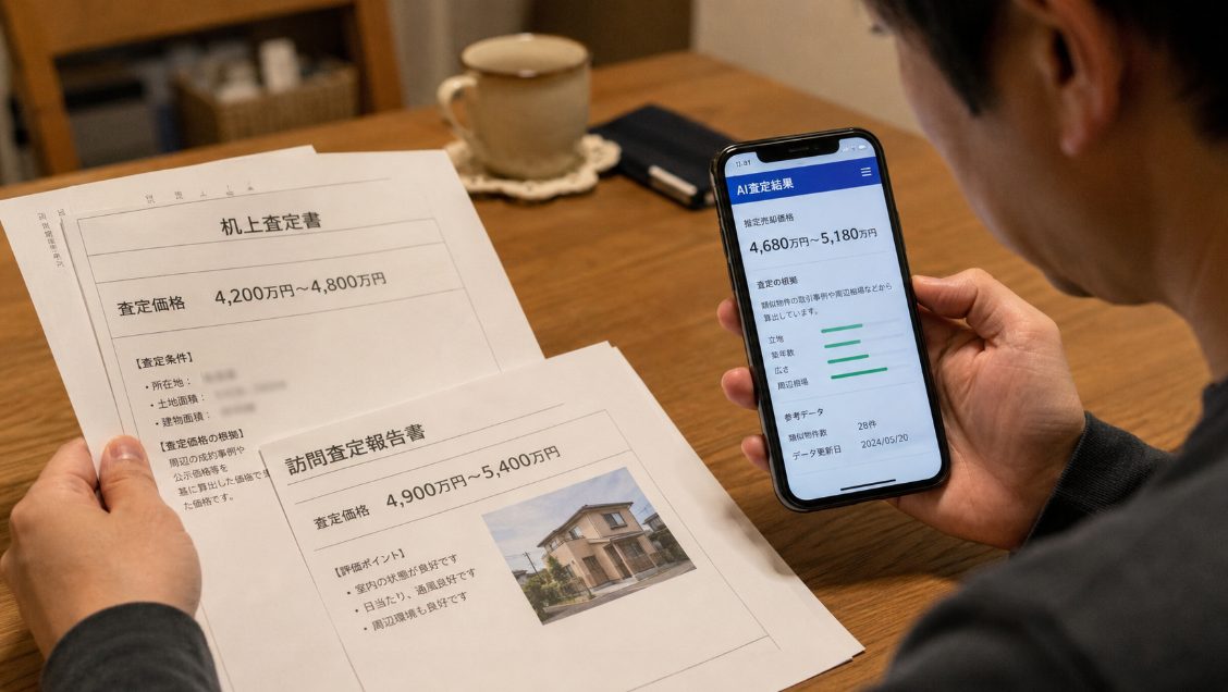 机上査定・訪問査定・AI査定の違い