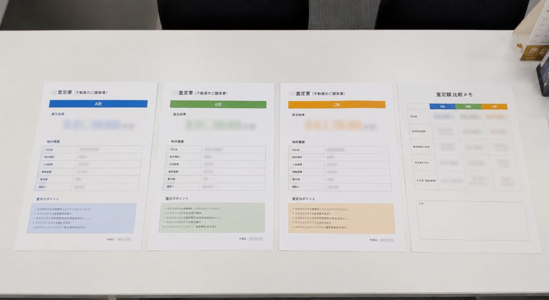 複数社への査定依頼は一般的なこと