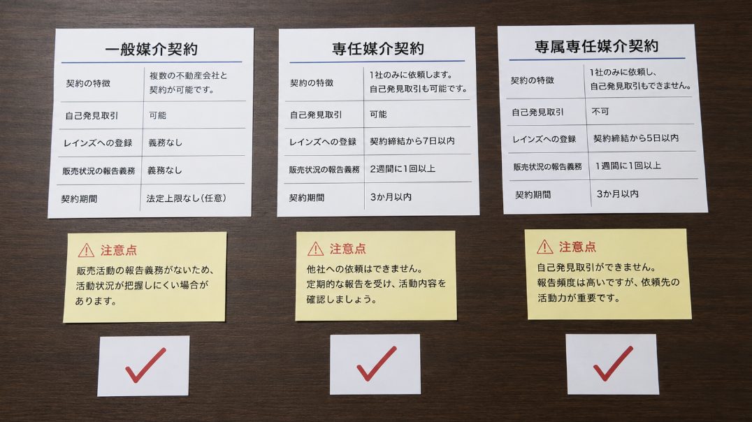媒介契約後は契約内容を確認する