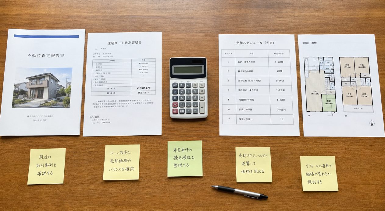 売り出し価格を決める具体的な手順