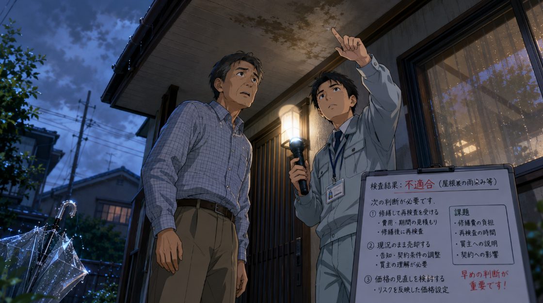 検査に通らなかった場合の対応