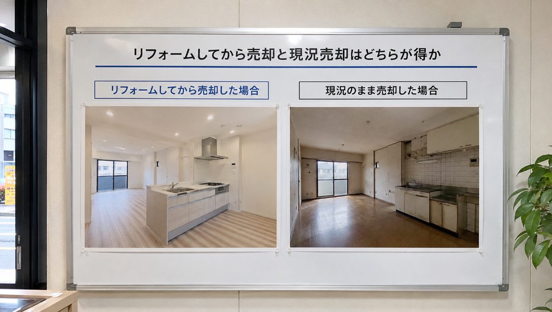 リフォームしてから売却と現況売却はどちらが得か