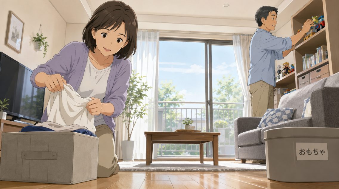 居住中の生活感を減らす片付け術
