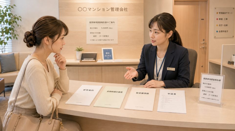 マンション売却で必要な重要事項調査報告書