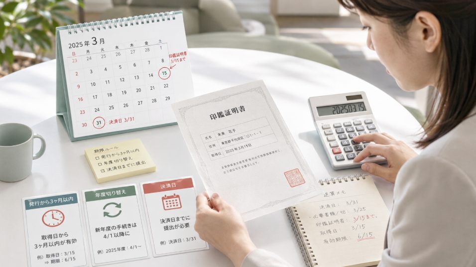 各種書類の厳格な有効期限ルール
