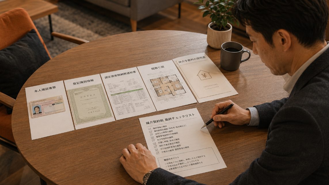 媒介契約前に確認しておきたい最低限の書類