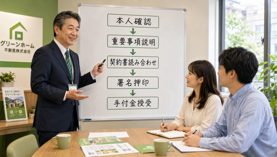 不動産売買契約当日の流れと概要