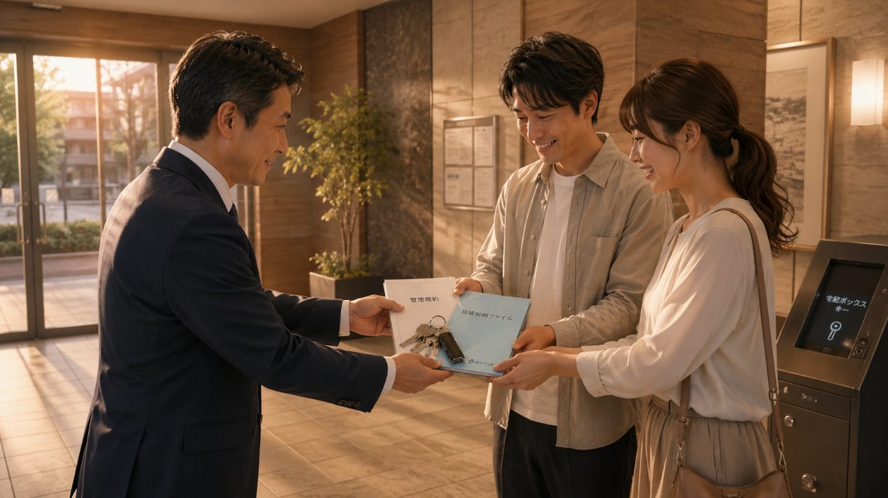 鍵や書類の引き渡し方