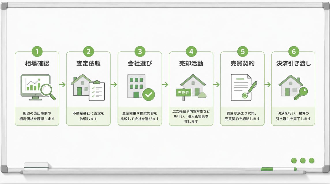マイホーム売却の基本的な流れ
