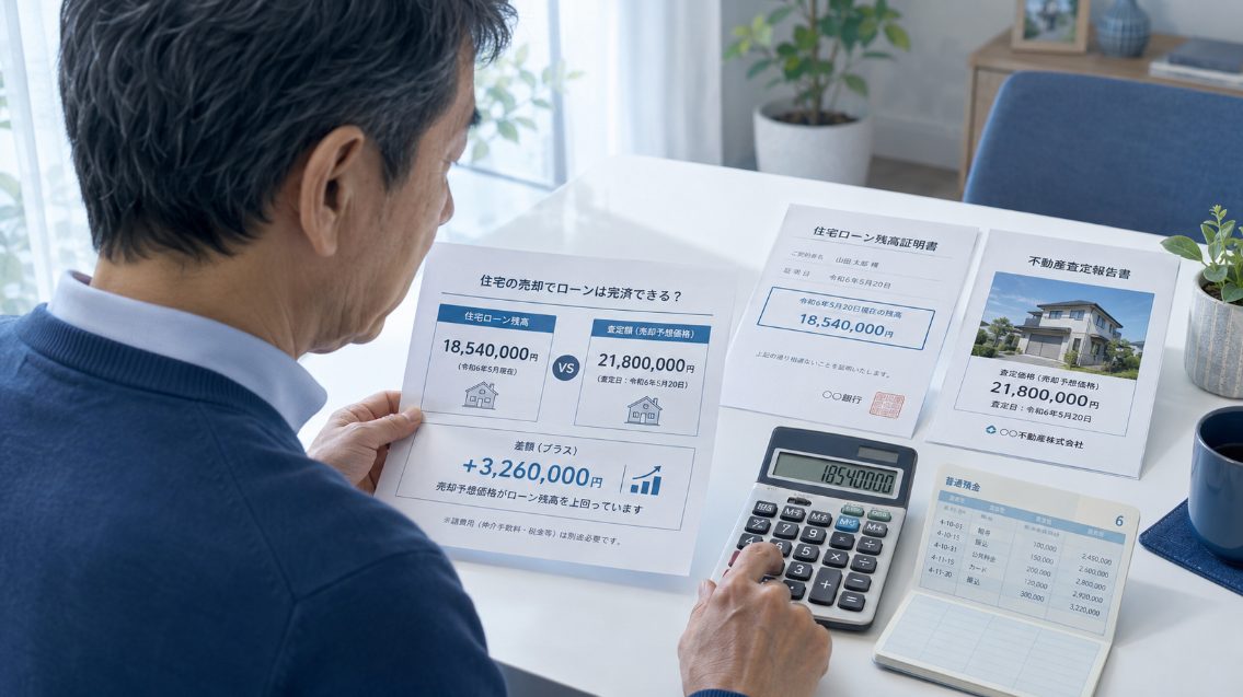 住宅ローンが残る場合は完済できるか確認する