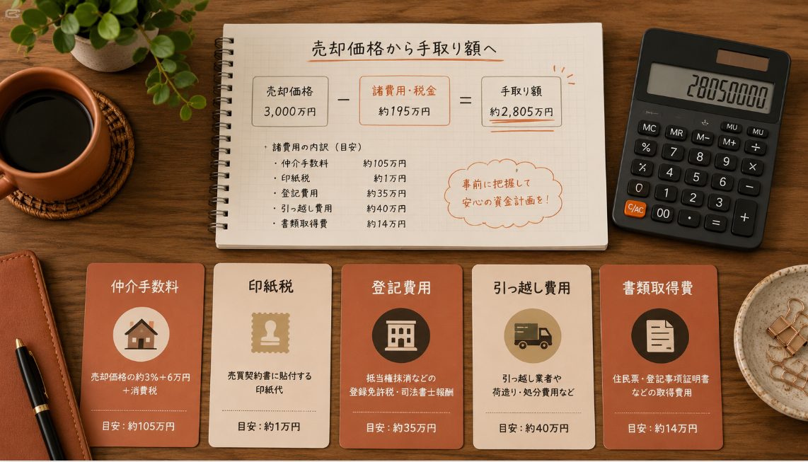 マイホームを売る際にかかる費用と税金