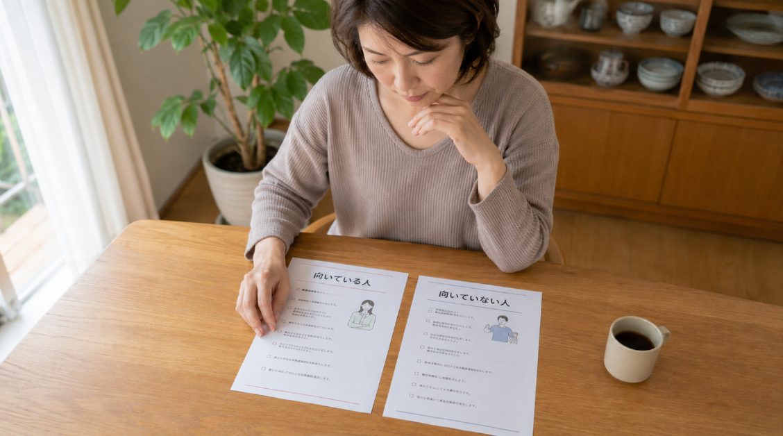 利用前に向いている人と向いていない人を確認する