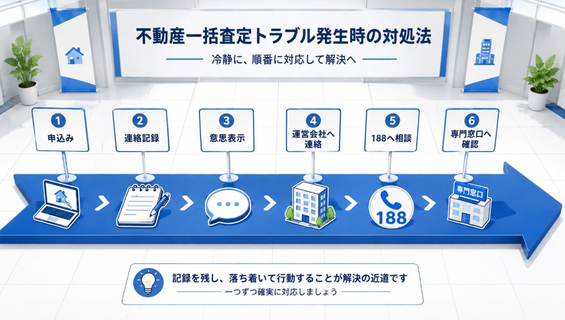 不動産一括査定トラブル発生時の対処法