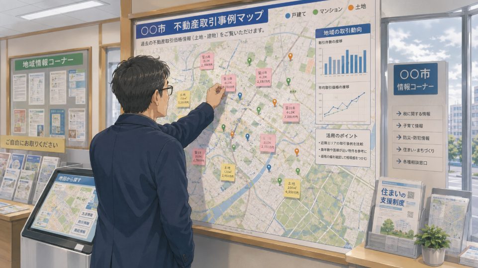 不動産情報ライブラリで過去の取引事例を見る