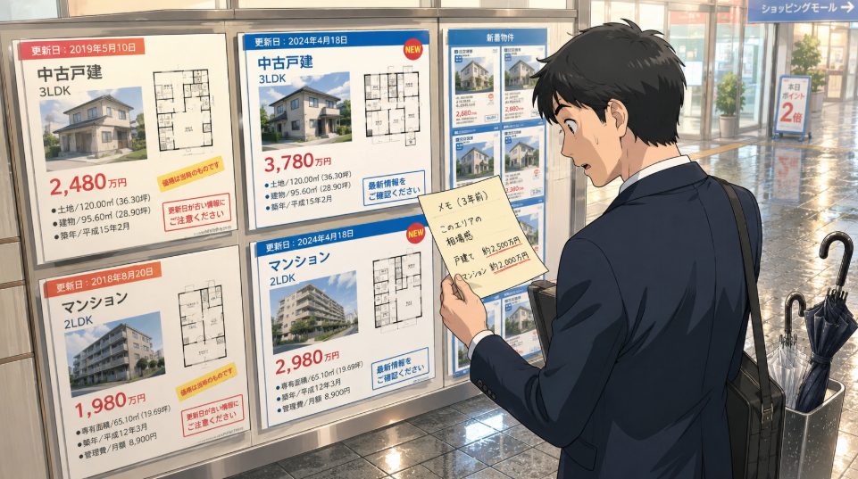 古い情報を使うと判断を誤りやすい
