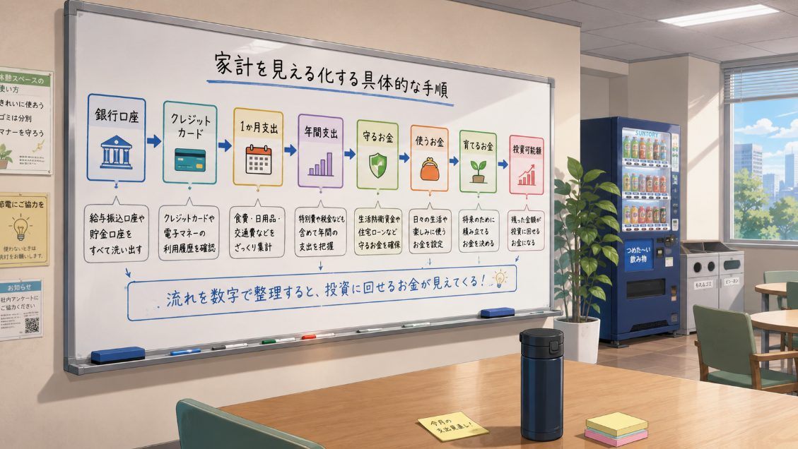 家計を見える化する具体的な手順