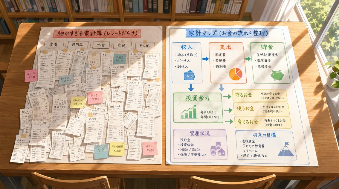 家計の見える化とは?投資前にお金の流れを整理すること