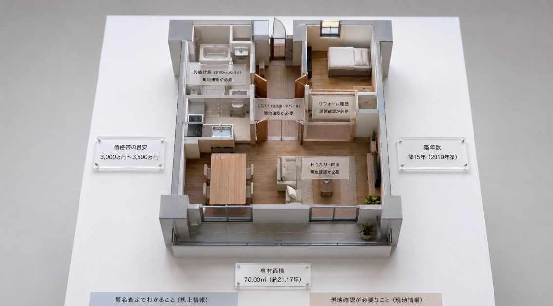 匿名査定でわかることとわからないこと