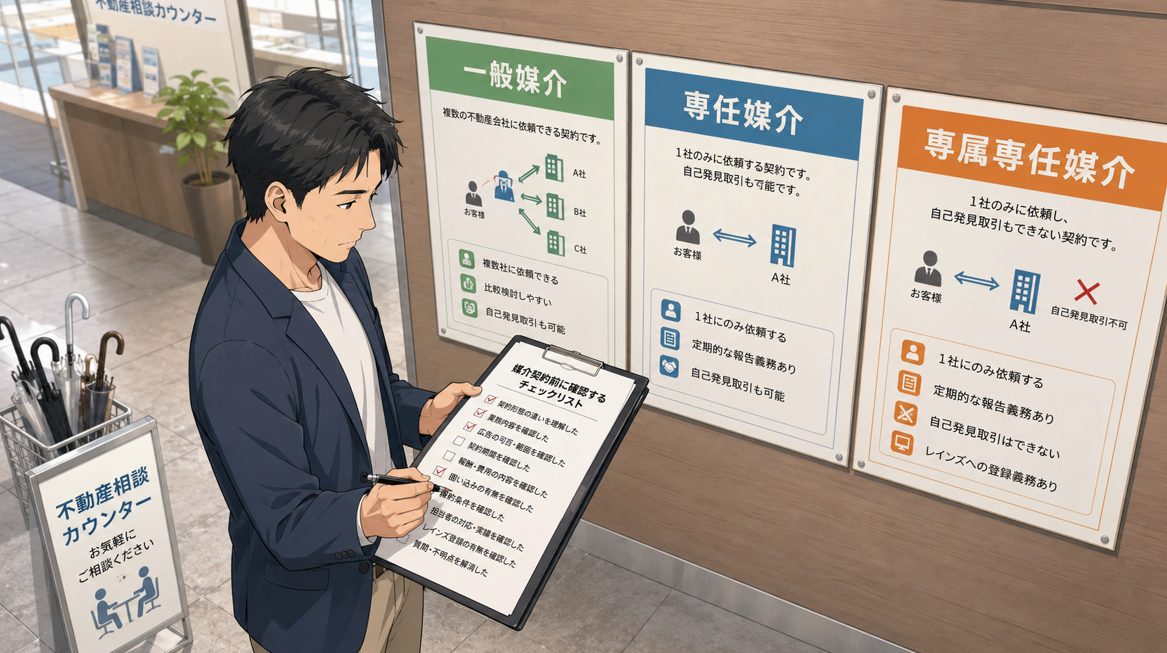 媒介契約前に確認するチェックリスト
