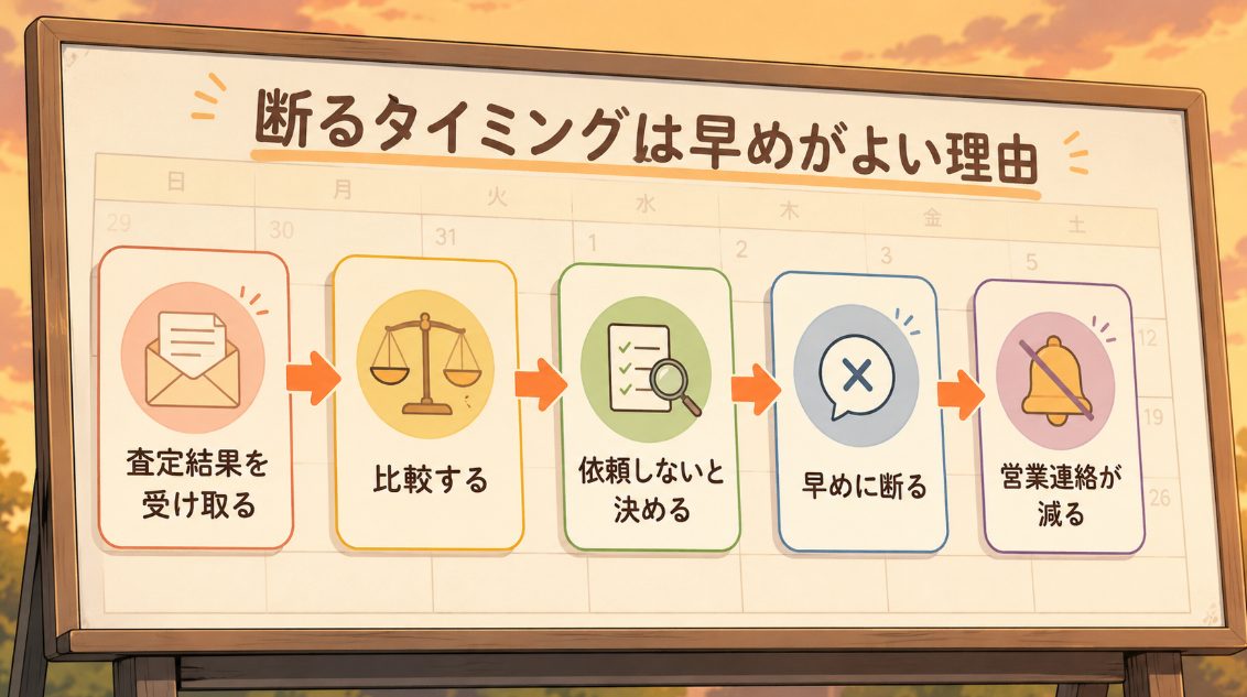 断るタイミングは早めがよい理由
