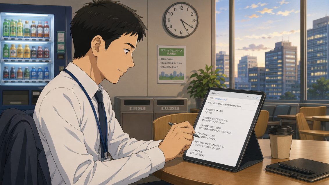 他社に決めた場合のメール例文