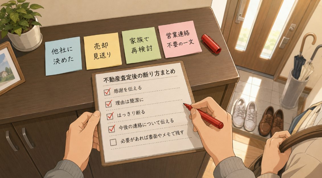 不動産査定後の断り方まとめ